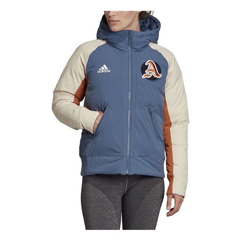 (WMNS) adidas V.City Down Jacket Asia Sizing 'Teal Grey' FM2901