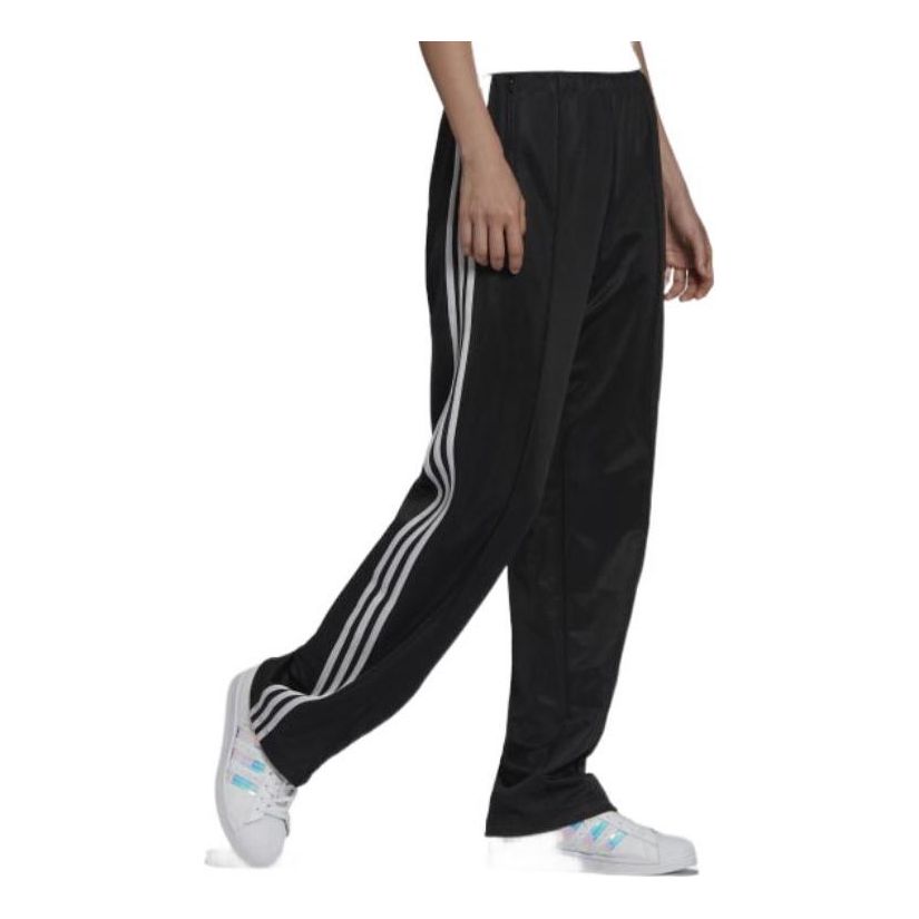 (WMNS) adidas Adicolor Classics High-Shine Straight-Leg Track Pants Asia Sizing 'Black White' HF7528