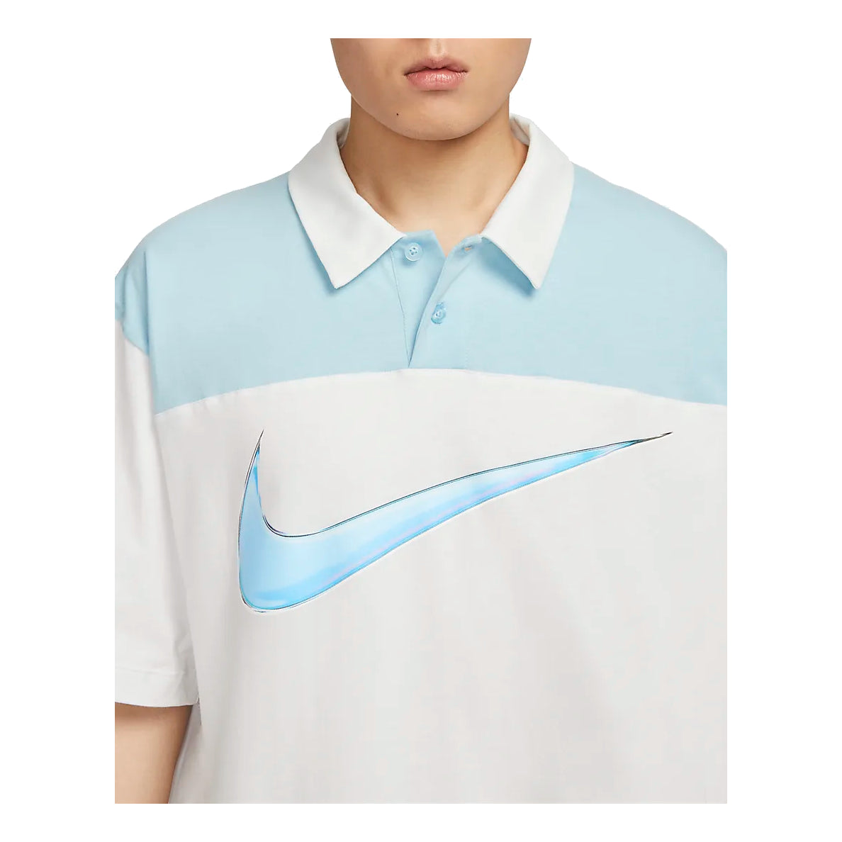 Nike Sportswear Polo Shirt 'White Blue' FN3694-124