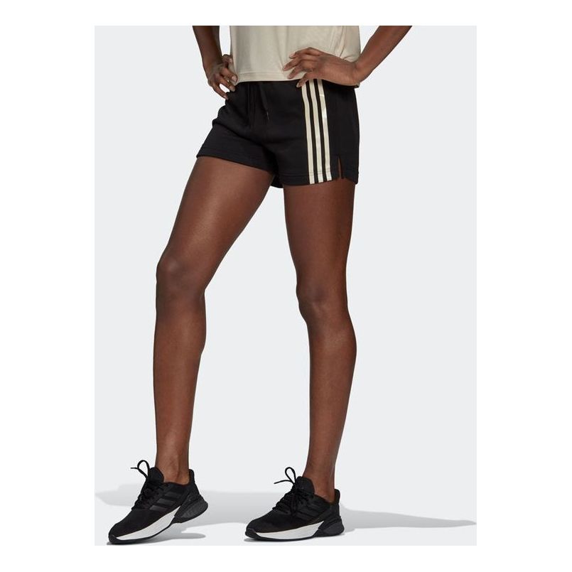 (WMNS) adidas U4U AEROREADY Shorts Asia Sizing 'Black White' GN4972