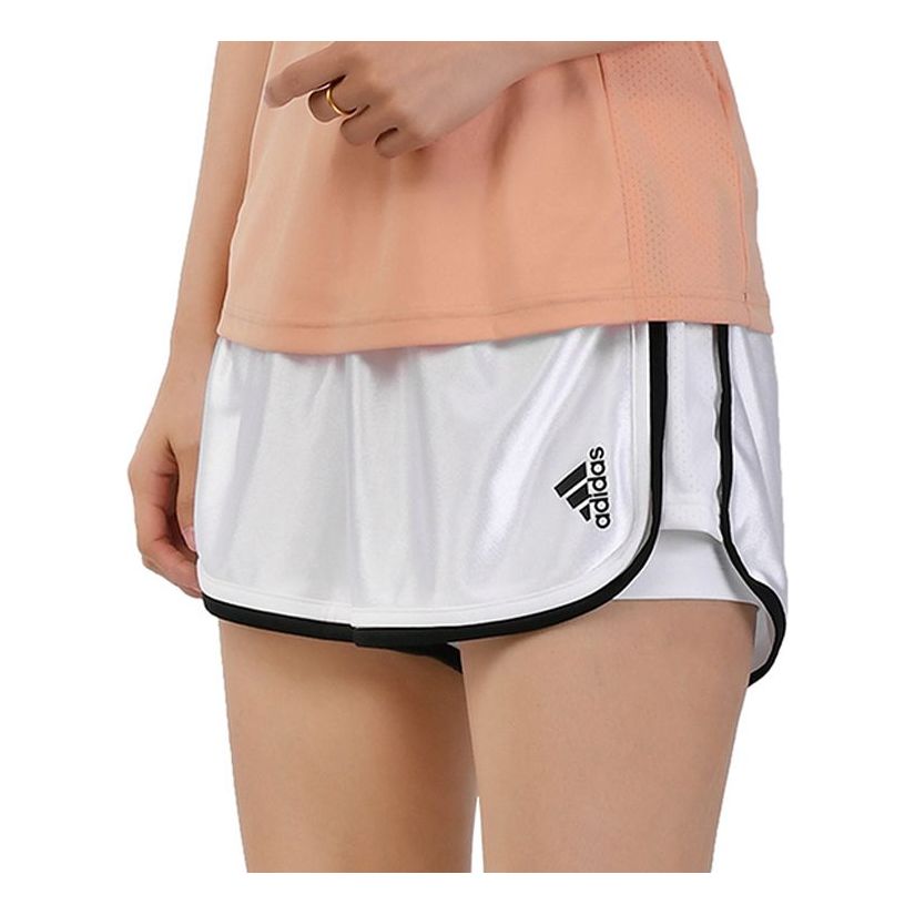 (WMNS) adidas Club Tennis Shorts Asia Sizing 'Silver Black' H33709