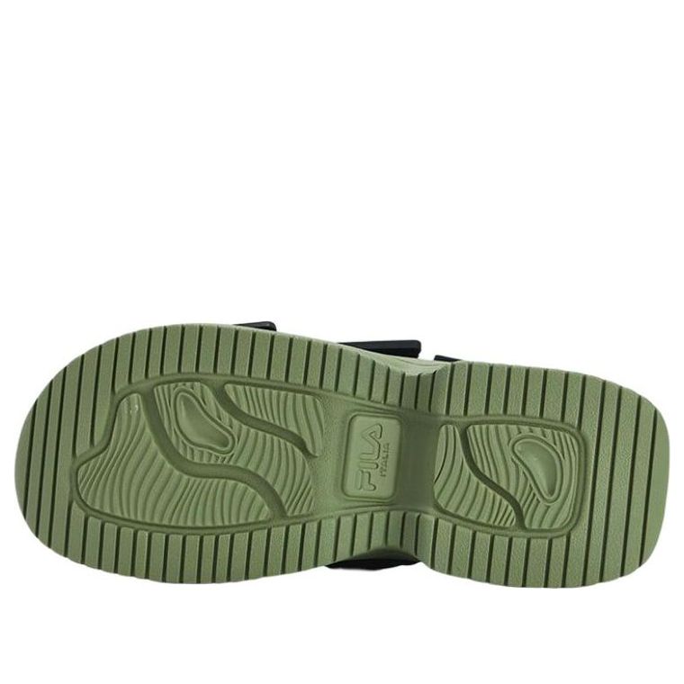 (WMNS) FILA Puff Sandals 'Black Green' F12W321401FBO