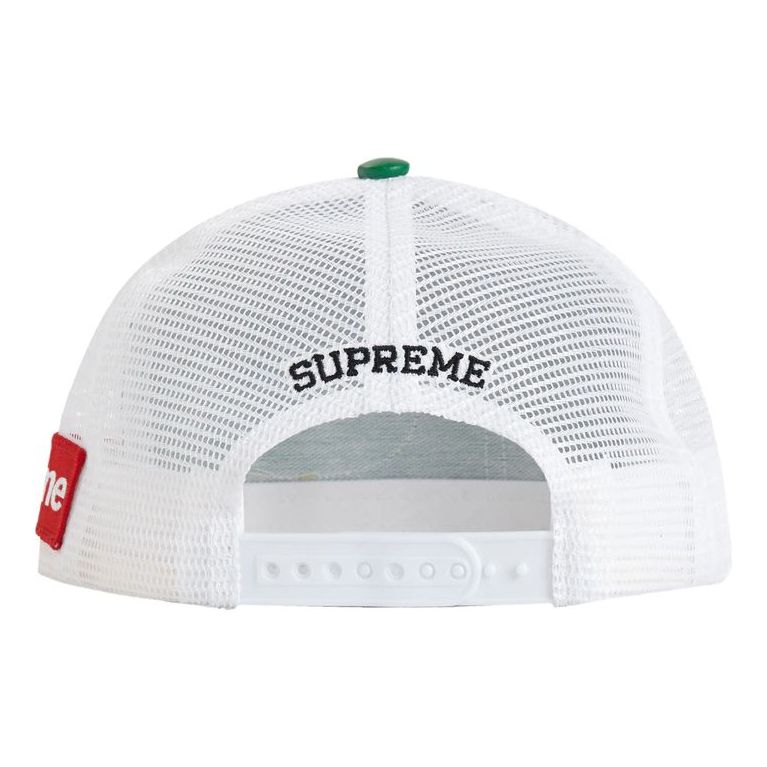 Supreme x Vanson Leathers Mesh Back 5-Panel 'Green White Red' SUP-SS20-256