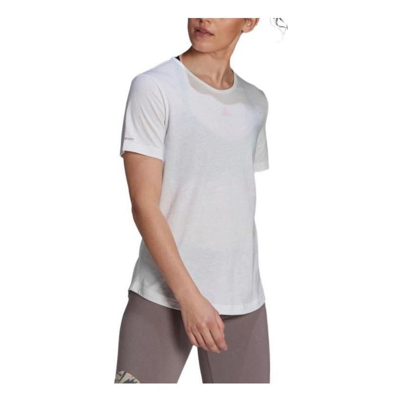 (WMNS) adidas U4U AEROREADY T-Shirt Asia Sizing 'White' GN4969