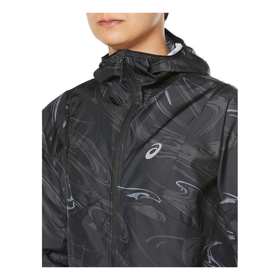 ASICS Running Wear Graphic Woven Jacket 'Black' 2011C774-001