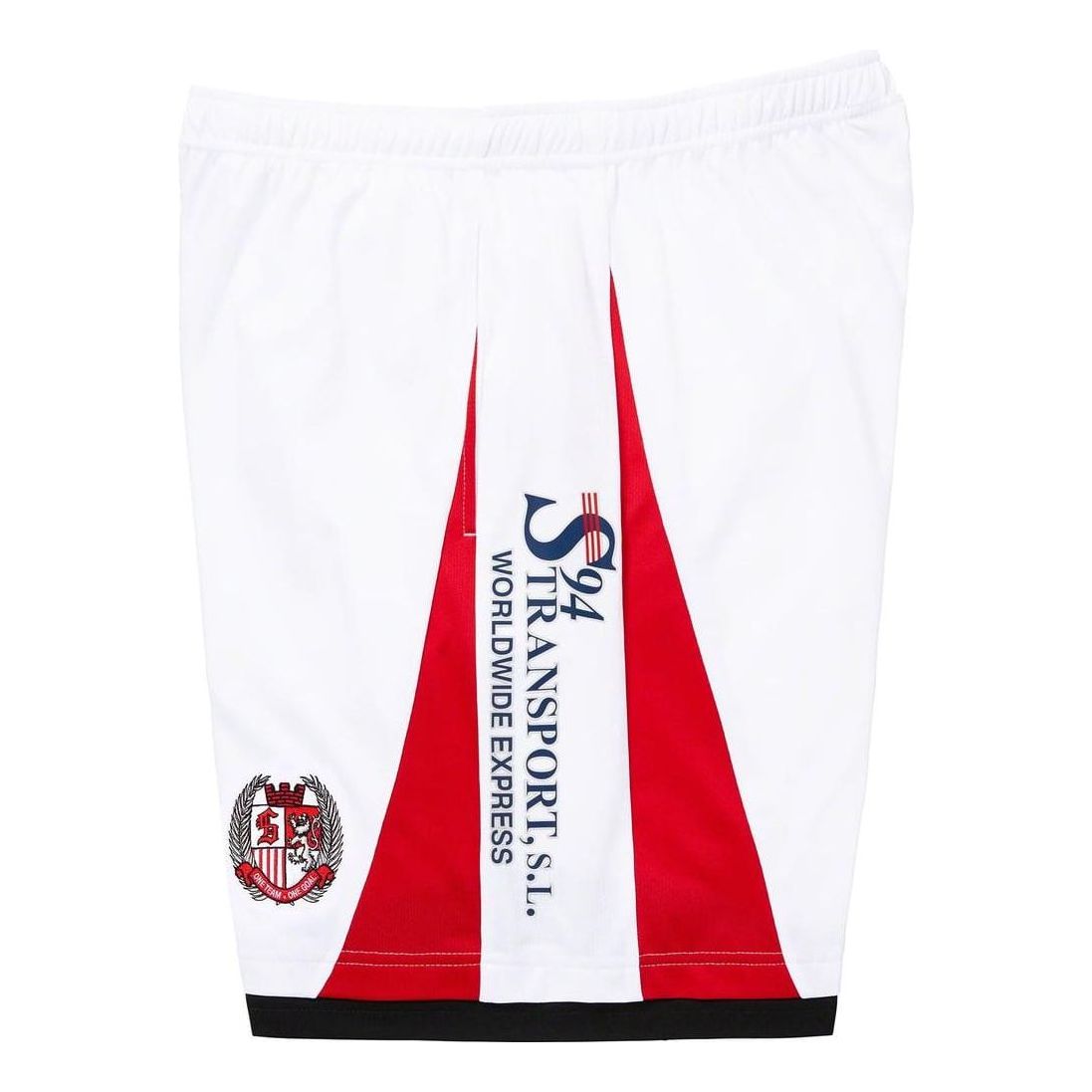 Supreme Soccer Shorts 'White Black Red' SUP-FW23-022