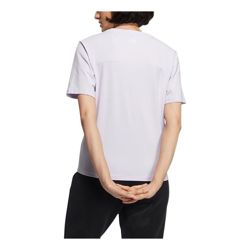 (WMNS) adidas Met Bos T-Shirt Asia Sizing 'Purple' HI6848