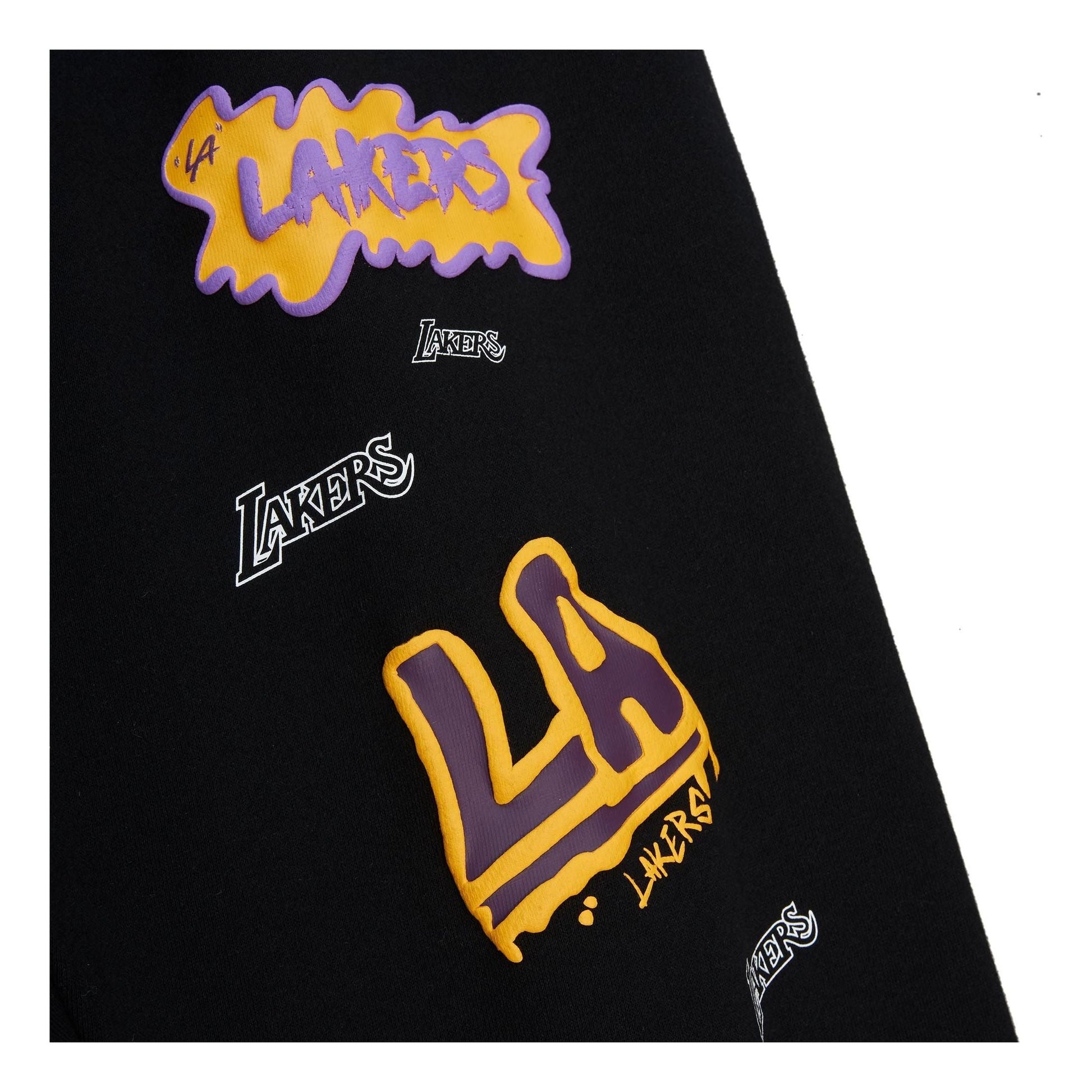 Mitchell & Ness x NBA Slap Sticker Pants 'Los Angeles Lakers' PSWP4773-LALYYPPPBLCK