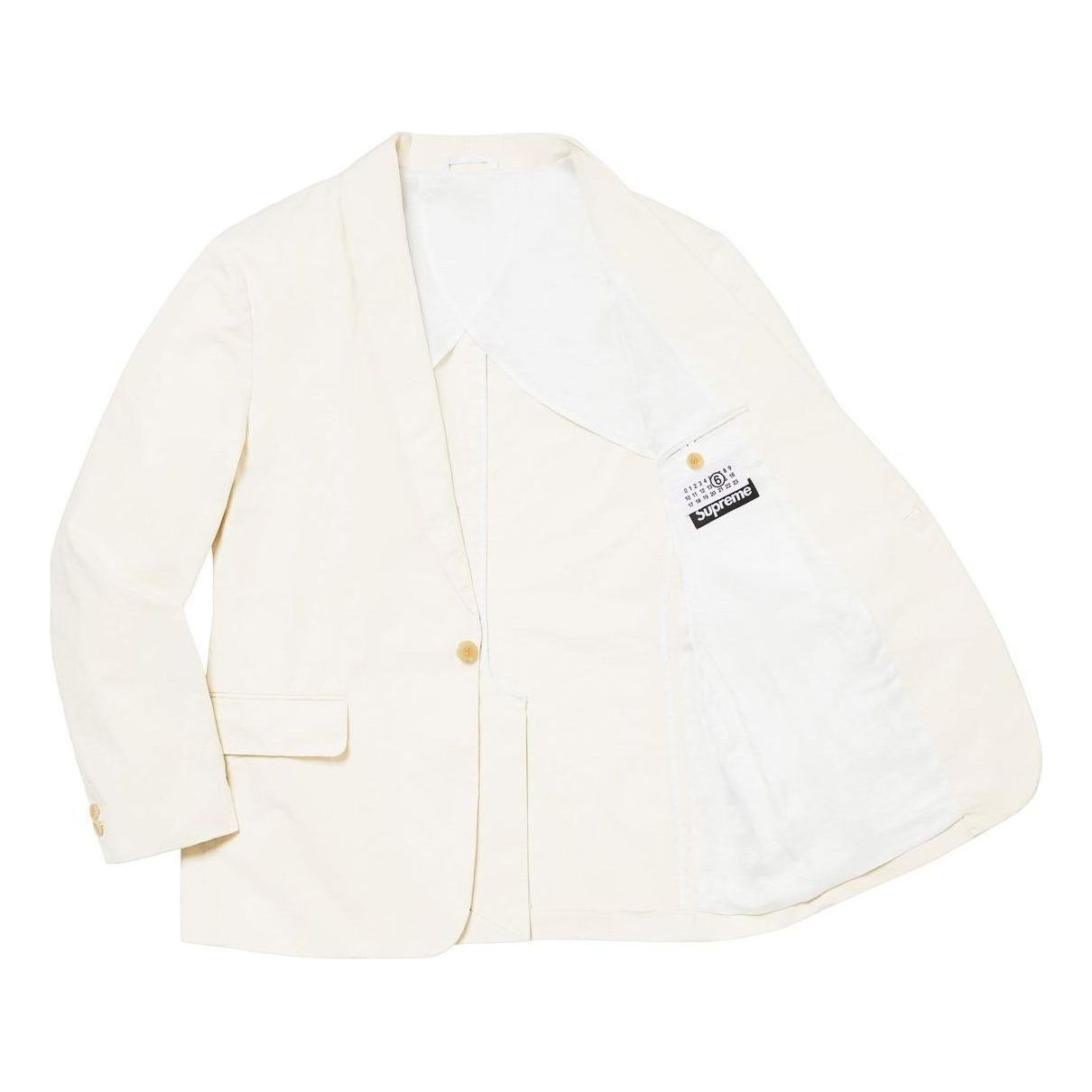 Supreme x MM6 Maison Margiela Washed Cotton Suit 'White' SUP-SS24-120