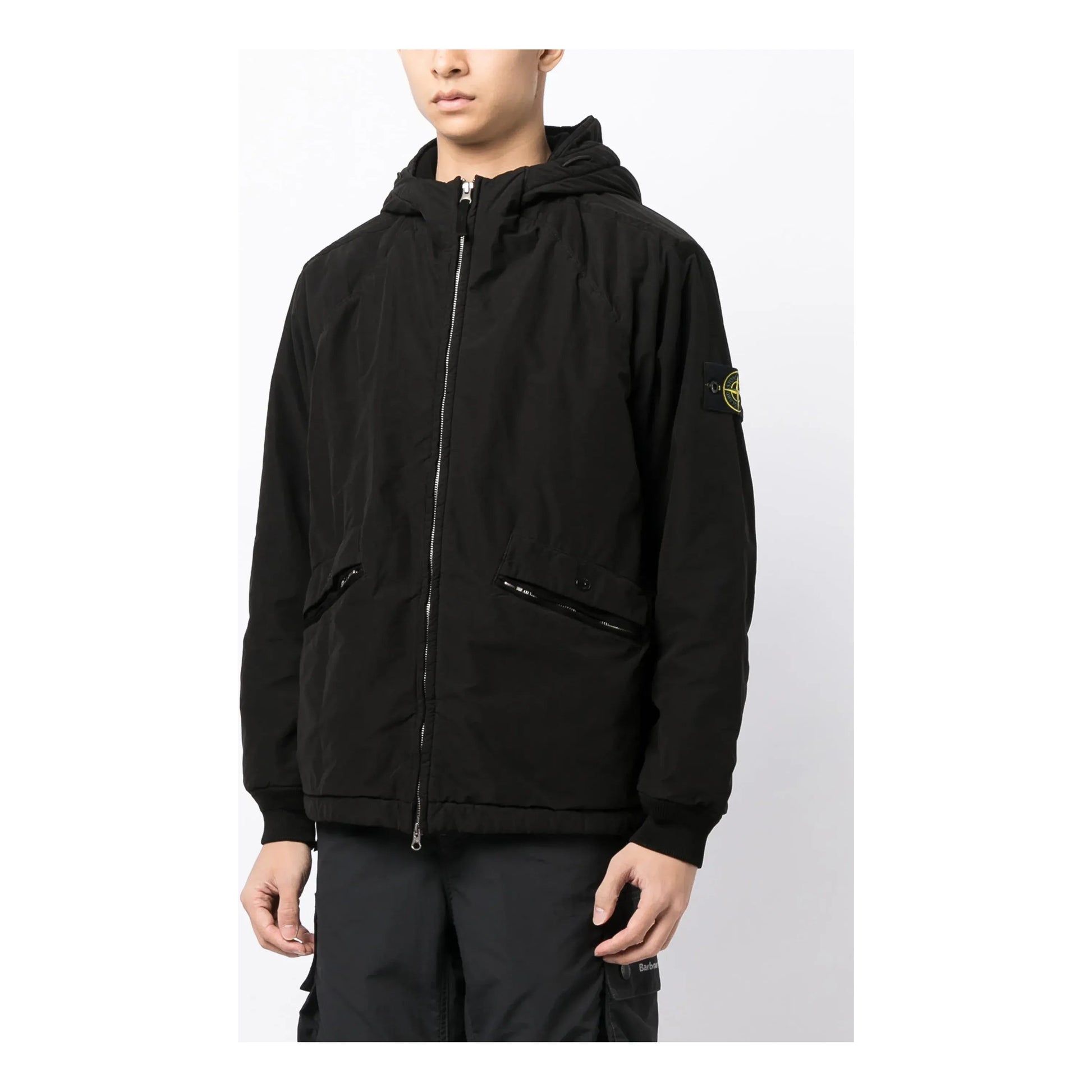 STONE ISLAND Compass-motif Hooded Jacket 'Black' 791541631-V0029