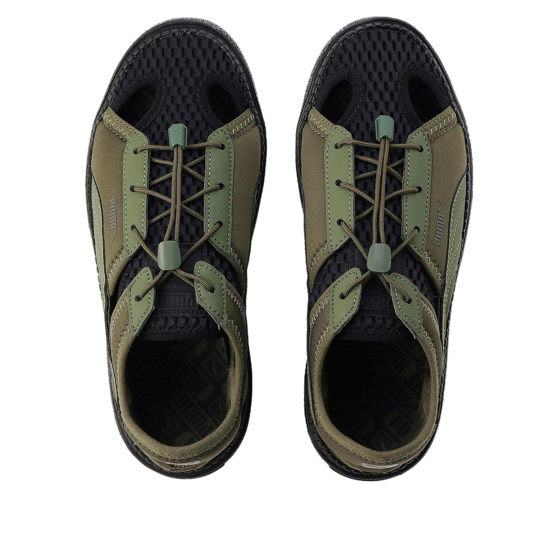 (WMNS) PUMA Platform Trace Light Mule 'Green Black' 382872-09
