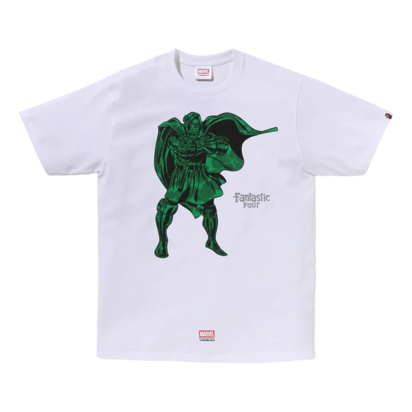 A Bathing Ape x Marvel The Fantastic 4 T-Shirt 'Dr.Doom - White' 1L73-110-908-WHT
