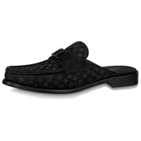 LOUIS VUITTON Major Slip-Resistant Wrap-toe Slippers Men's Black
