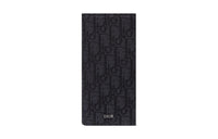 DIOR Embroidery Wallet Men's Black
