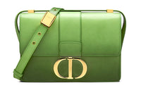 DIOR Cow Leather Shoulder Bag Crossbody Bag Small Size Women's Candy Color/Green