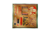 HERMES Silk Scarves Women's Brown