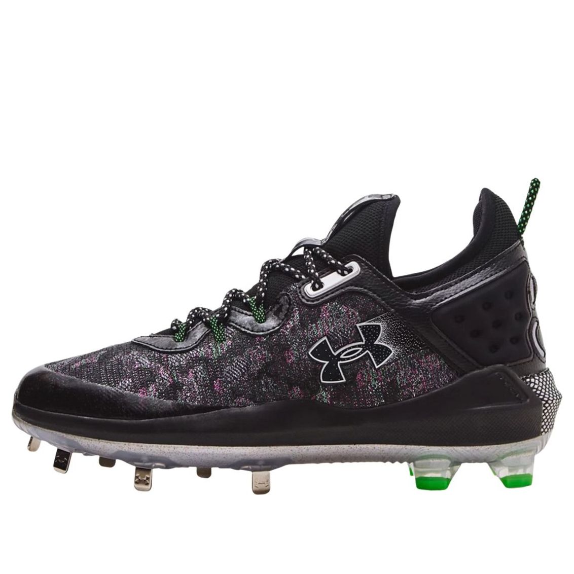 Under Armour Harper 8 Low ST 'Black Pink Green' 3026588-001
