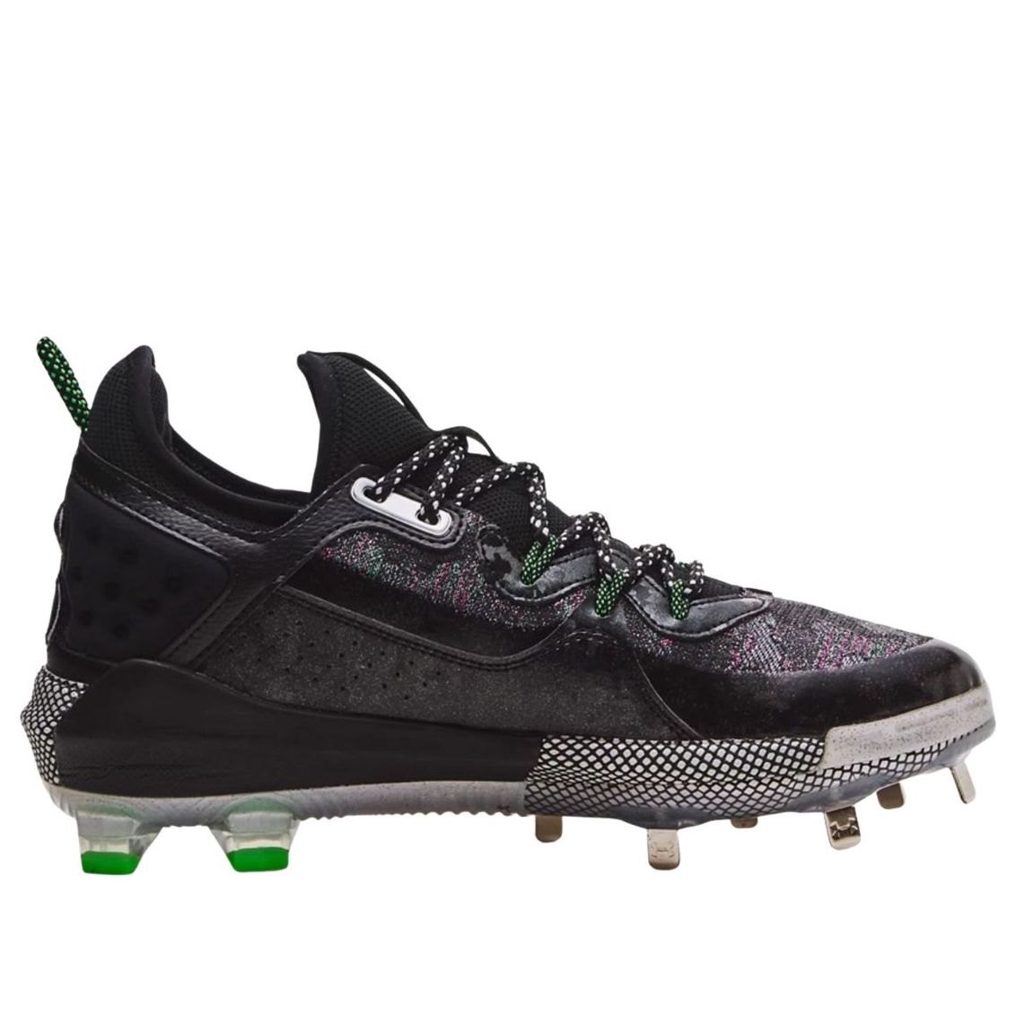 Under Armour Harper 8 Low ST 'Black Pink Green' 3026588-001