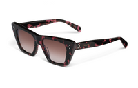 CELINE Acetate Cat Eye Sunglasses Women's Black