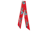 HERMES Silk Scarves Women's Red