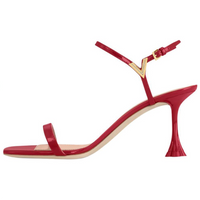LOUIS VUITTON Blossom Strap Sandals 7.5cm Women's Red