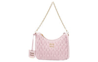 MIU MIU Matelassé Soft Sheep Leather Crossbody Bag, Shoulder Bag Women's Pink
