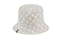 LOUIS VUITTON Polyamide Cotton Acrylic Bucket Hats Women's Khaki