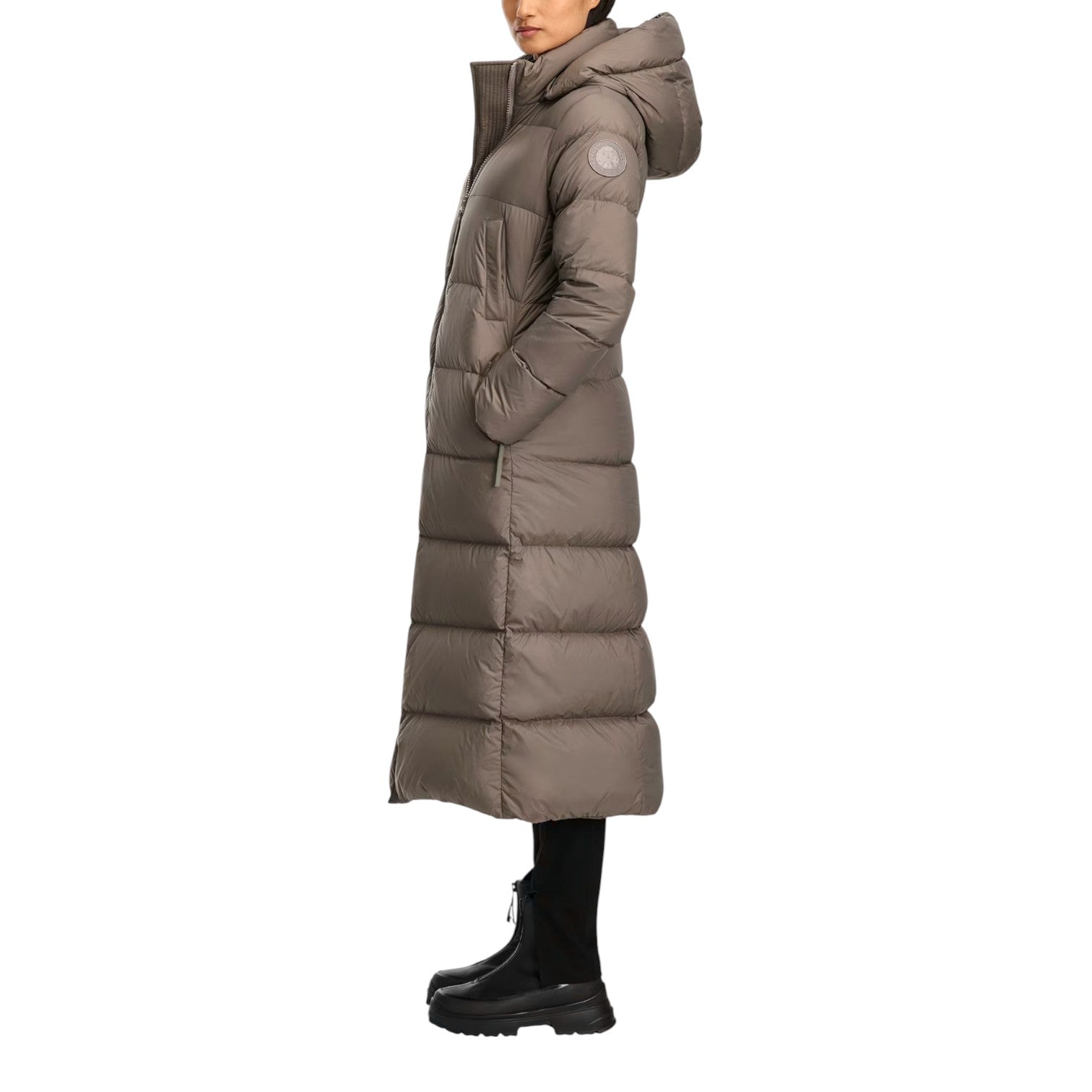 (WMNS) Canada Goose Mystique Puffer Tonal Label 'Taupe Grey' 3044WT-9394