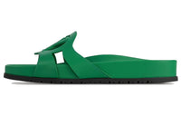 LOUIS VUITTON Isola Quiet Slide Slippers Women's Green