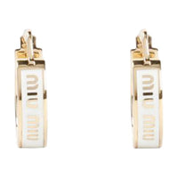 MIU MIU Brass Earrings Women's White