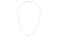 CELINE 18K Gold Diamonds Necklaces Women's Gold