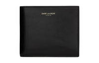 SAINT LAURENT Smooth Leather Wallet Men's Black