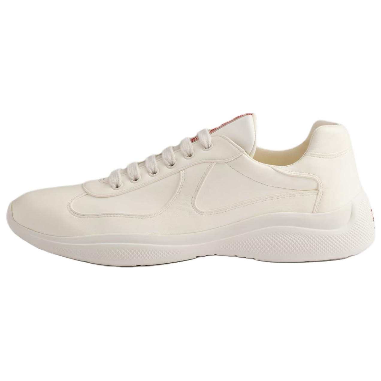 PRADA America's Cup Low Top Casual Shoes Men's Ivory White