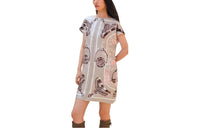 HERMES Short-Sleeved Dresses Women's Gray