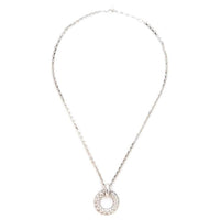 SAINT LAURENT Pre Owned Textured Pendant Necklace