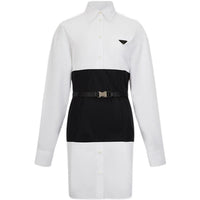PRADA FW22 Long-Sleeved Dresses Women's White