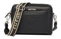 PRADA Saffiano Leather Messenger Bag Crossbody Bag Shoulder Bag Men's Black