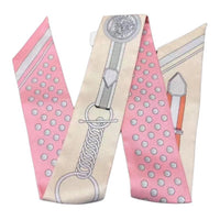 HERMES Silk Silk Scarves Women's Rose Pink