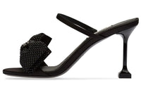 MIU MIU Slide Slippers Women's Black