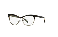 PRADA Plastic Irregular Shape Eyeglass Frames Unisex Dark Umber