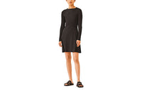 HERMES Long-Sleeved Dresses Women's Black