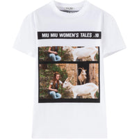 MIU MIU SS23 Regular T Shirt Women's White