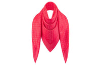 LOUIS VUITTON Knit Scarves Women's Rose Red