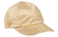 PRADA Crystal-embellished Satin Baseball Cap