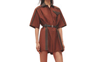 HERMES Bodysuits Women's Deep Red