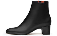 HERMES Demarche Ankle Boots Women's Black