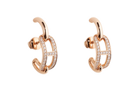 HERMES Earrings Women's Rose Gold