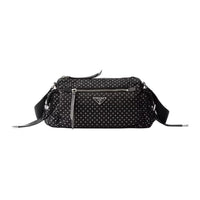 PRADA Re Nylon Recycled Nylon Shoulder Bag, Crossbody Bag Regular Women's Black