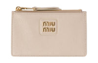 MIU MIU Leather Wallet Women's Pink