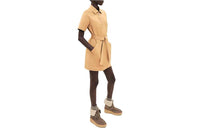 HERMES Short-Sleeved Dresses Women's Brass Yellow